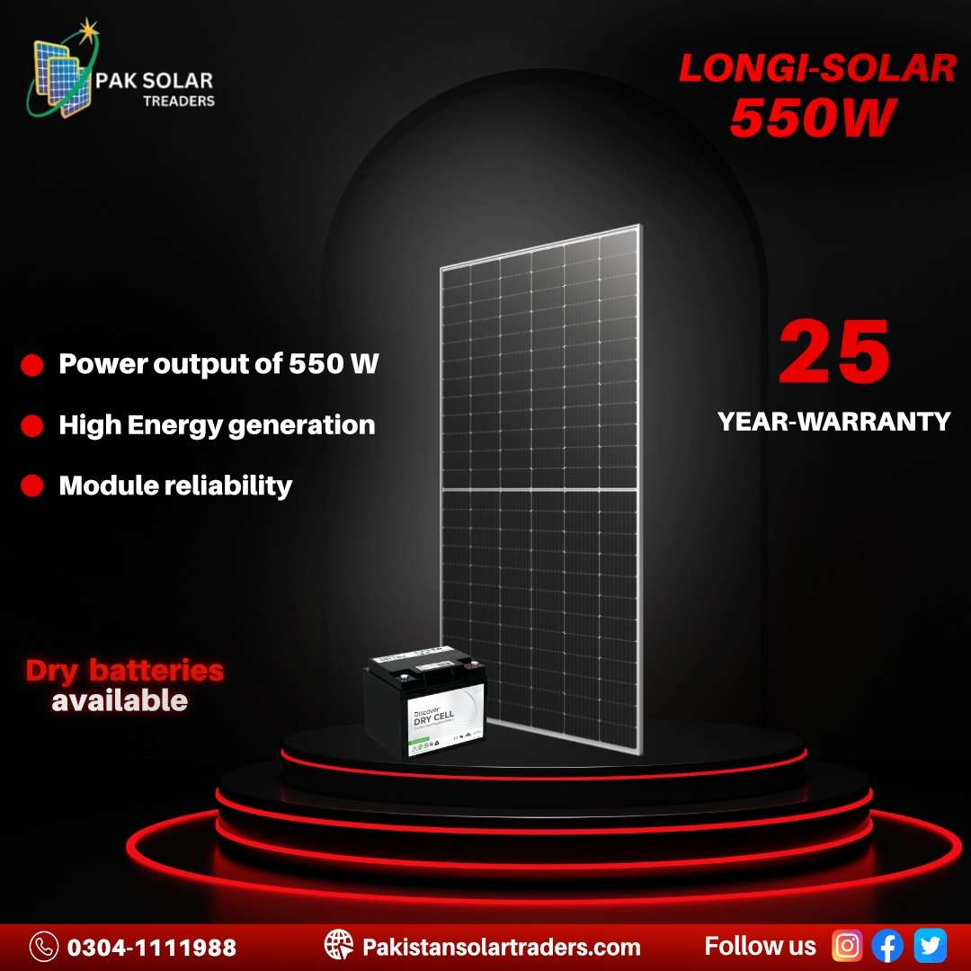 Longi 555 Watt Solar Panel